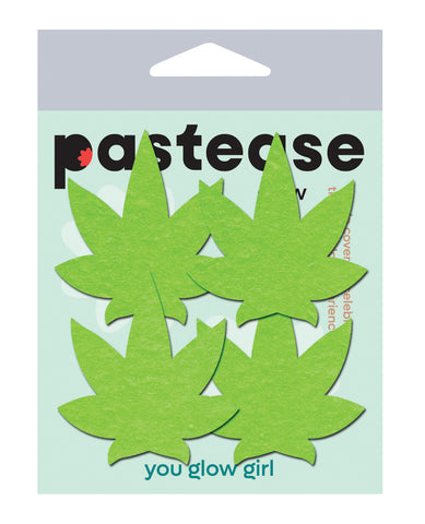 Pastease Petites Leaf - Glow in the Dark Green O/S Pack of 2 Pair
