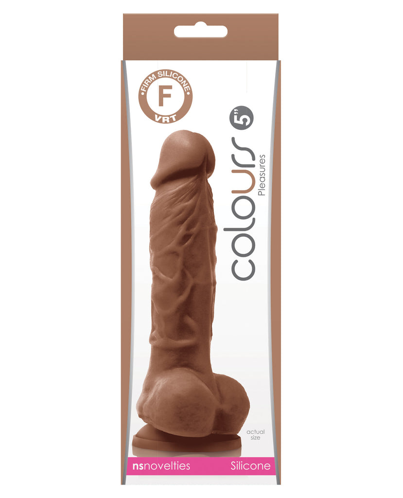 Colours Pleasures 5" Dildo w/Suction Cup - Brown