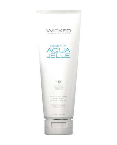 Wicked Sensual Care Simply Aqua Jelle Waterbased Lubricant - 4 oz