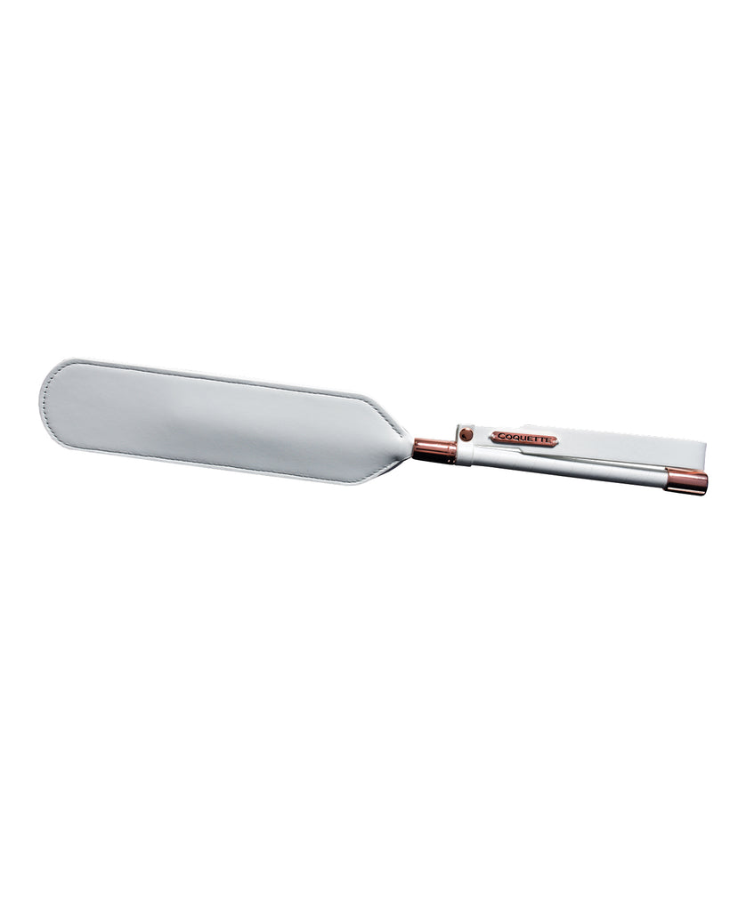 Pleasure Collection Matte Finish Paddle - White/Rose Gold