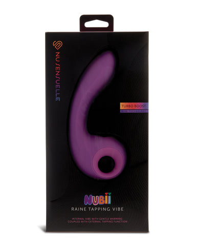 Nu Sensuelle Raine Nubii Tapping Vibe w/Turbo Boost & Warming - Purple