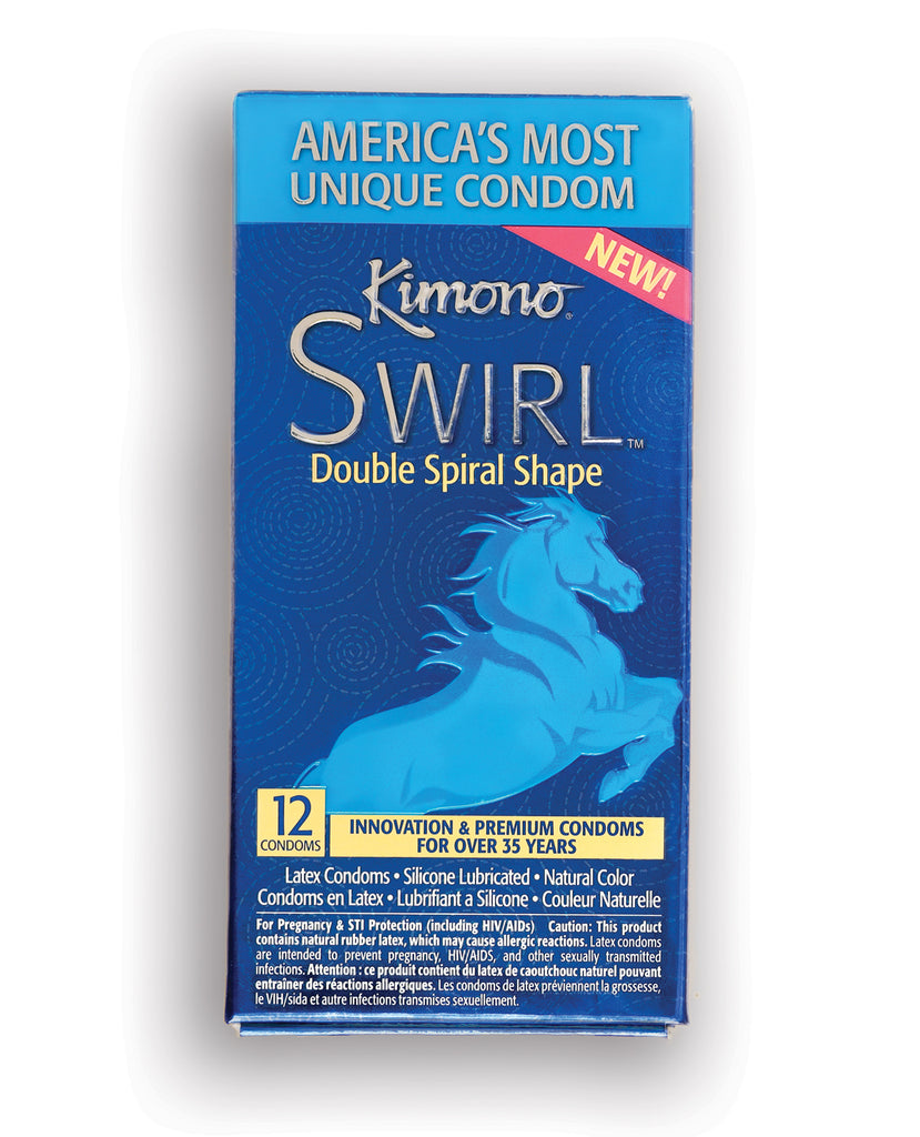 Kimono Swirl Condoms - Pack of 12