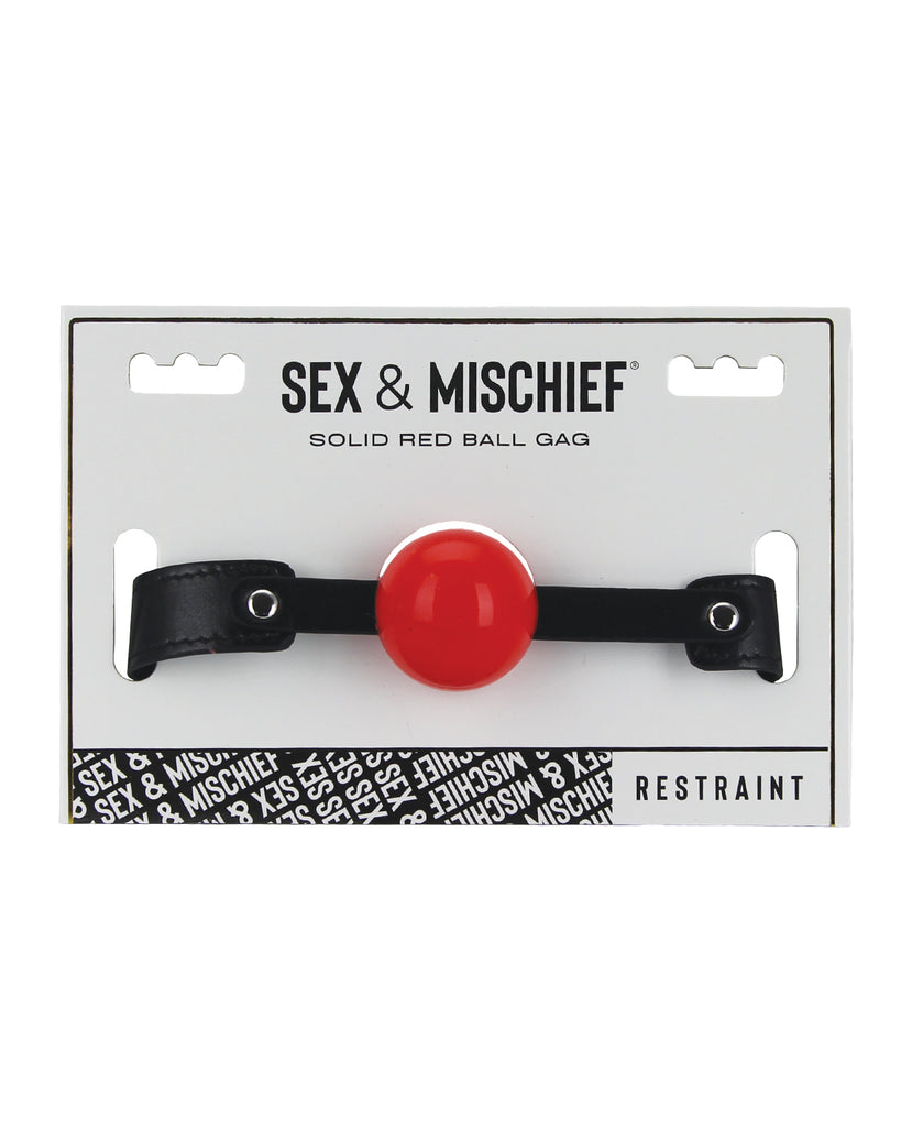 Sex & Mischief Solid Red Ball Gag