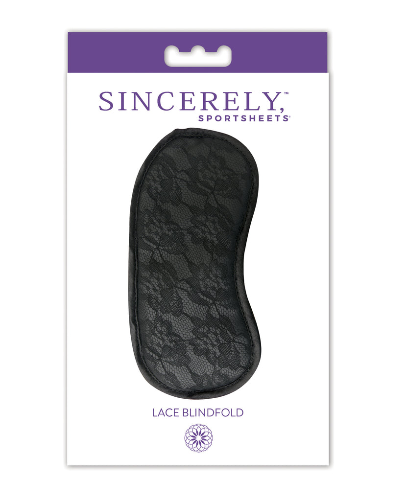 Sincerely Lace Blindfold - Black
