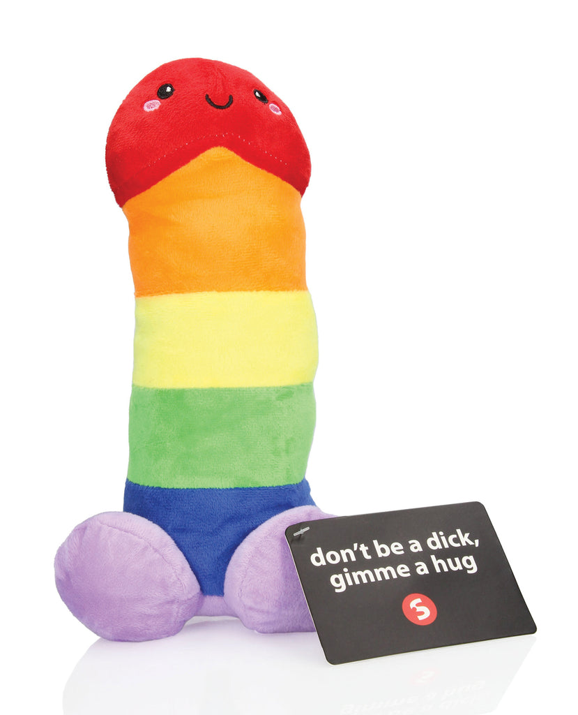 Shots Penis Plushie - Multi Color 12"