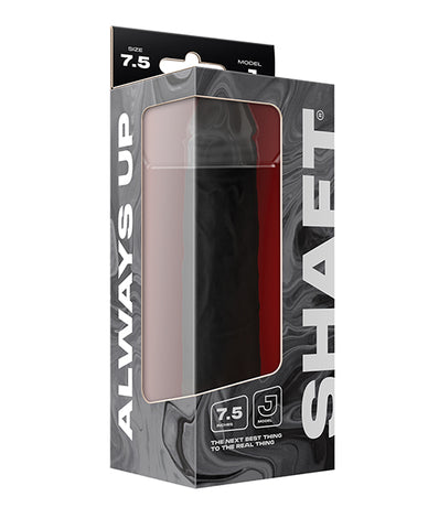 Shaft Model J Flexskin Liquid Silicone 7.5" Dong - Black