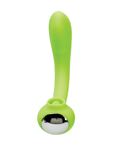 Space Lunar Licker Bendable Clitoral & G-Spot Vibe - Neon Green