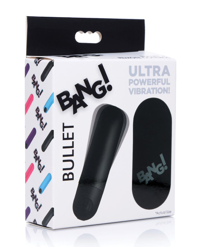 Bang! Vibrating Bullet w/Remote Control - Black