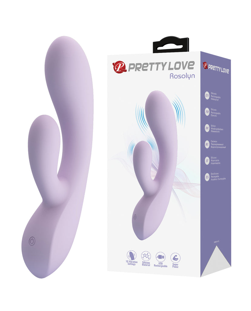 Pretty Love Rosalyn Rabbit Vibrator - Lilac