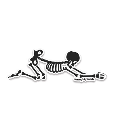 Halloween Bone Over Sticker Sticker - Pack of 3