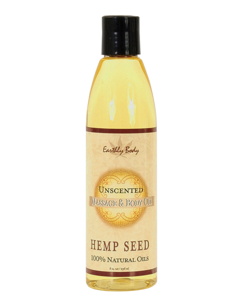 Earthly Body Massage & Body Oil - 8 oz Unscented