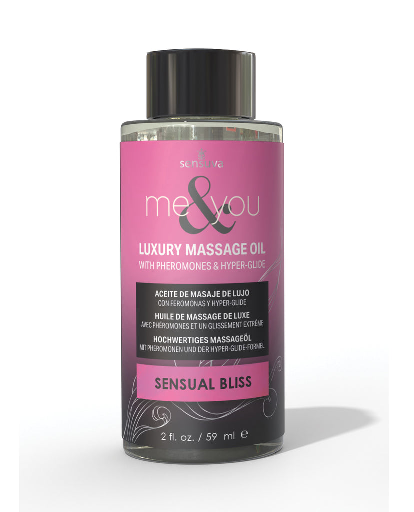 Sensuva Me & You Massage Oil - 2 oz Sensual Bliss