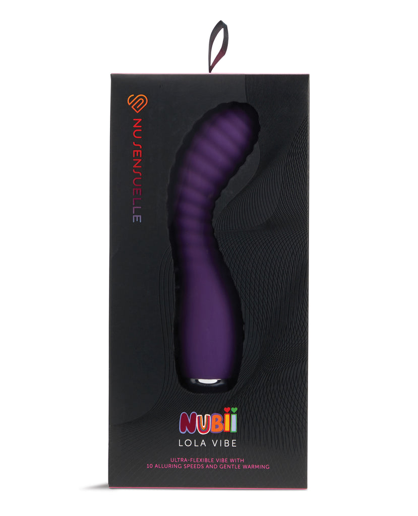 Nu Sensuelle Lola Nubii Flexible Warming Vibe - Purple