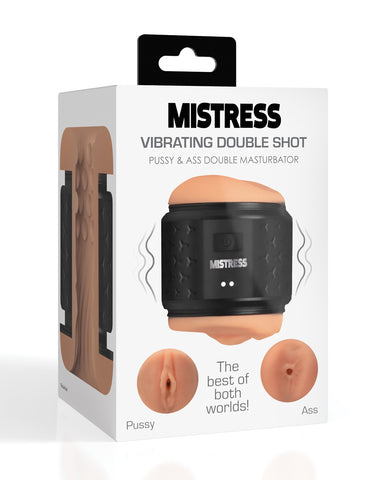 Curve Toys Mistress Vibrating Double Shot Pussy & Ass Masturbator