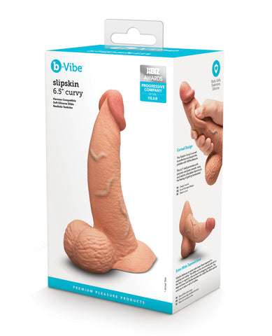 b-Vibe Slipskin 6.5" Curvy - Mocha