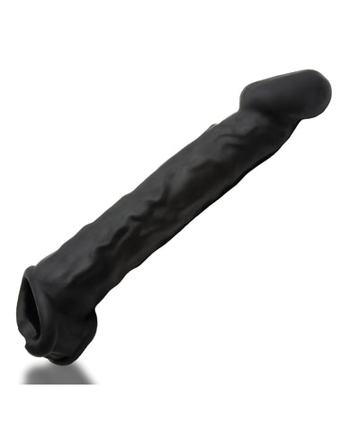 Oxballs Muscle Ripped Inner Ribbed Velvet-Smooth Cocksheath - Special Edition Black
