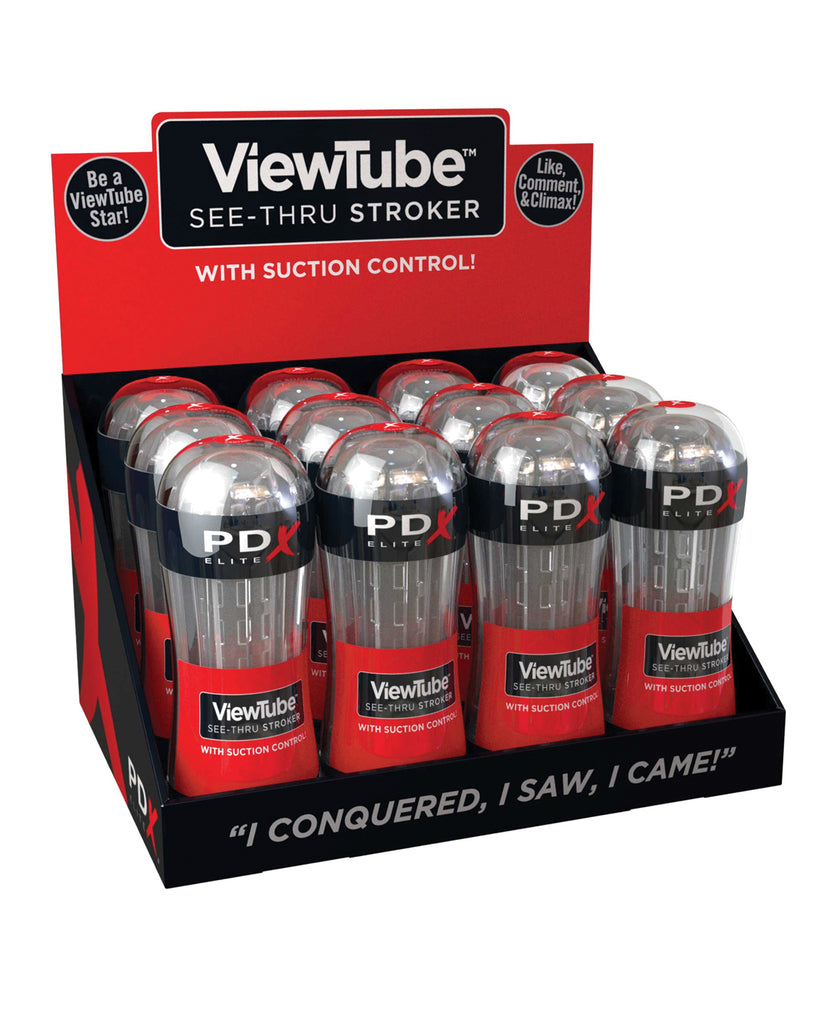 PDX Elite ViewTube See-Thru Stroker - Display of 12