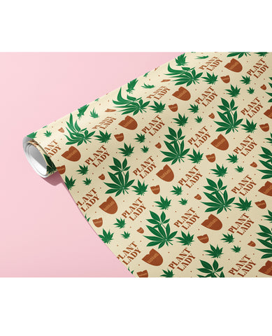 Plant Lady Naughty Wrapping Paper