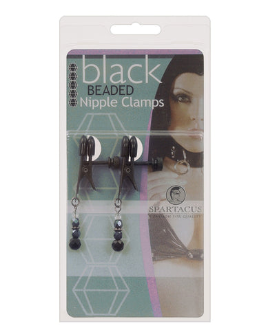 Spartacus Black Beaded Nipple Clamps