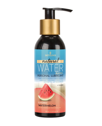 Sensuva Natural Water Based Personal Lubricant - 4 oz Watermelon