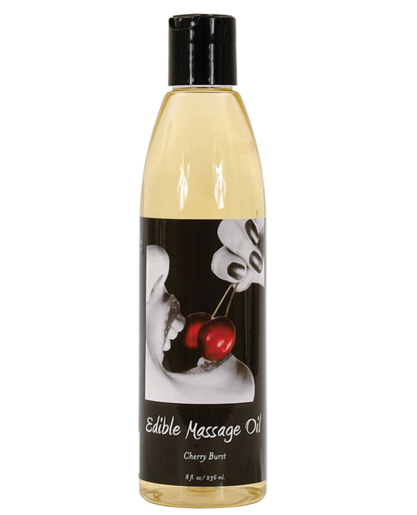 Earthly Body Edible Massage Oil - 8 oz Cherry