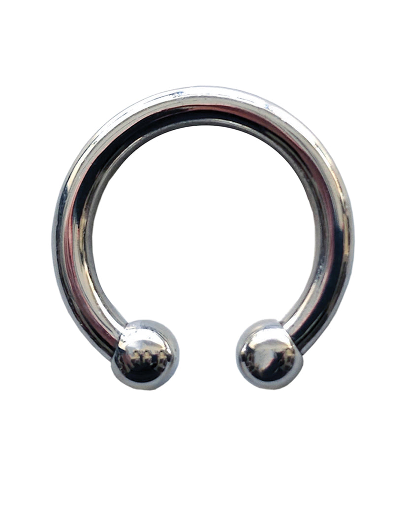 Rouge Stainless Steel Horseshoe Cock Ring 30 mm - Sliver