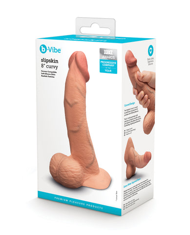b-Vibe Slipskin 8" Curvy - Mocha