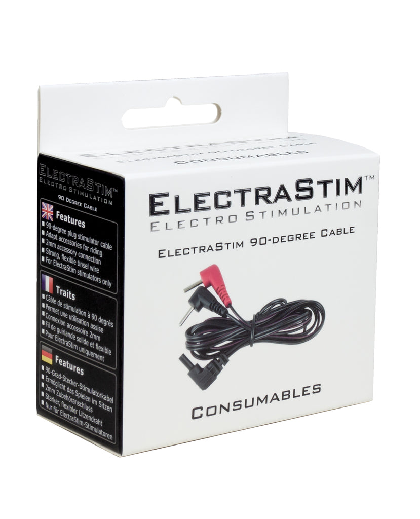 ElectraStim Cable with 90 Degree Plugs