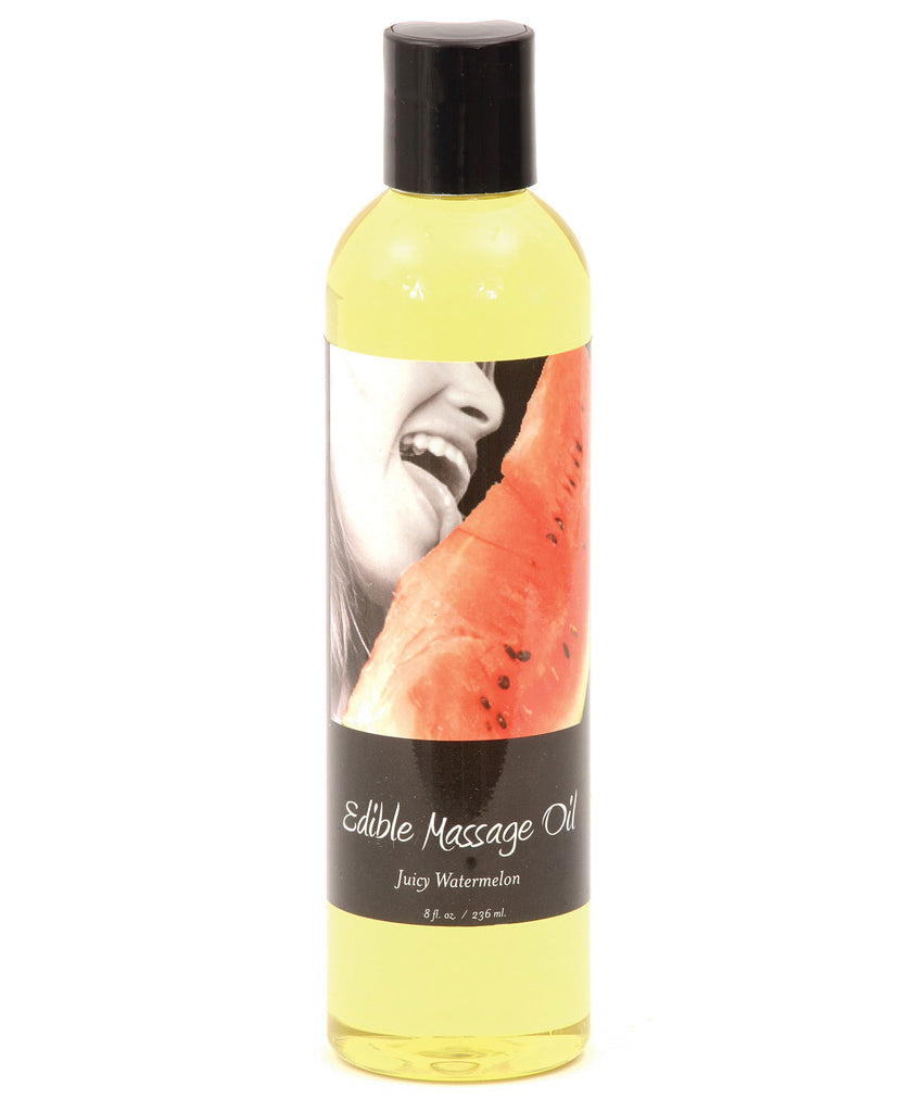 Earthly Body Edible Massage Oil - 8 oz Watermelon