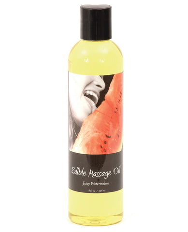 Earthly Body Edible Massage Oil - 8 oz Watermelon