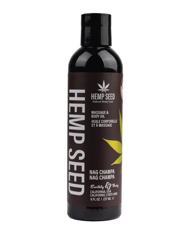 Earthly Body Massage & Body Oil - 8 oz Nag Champa