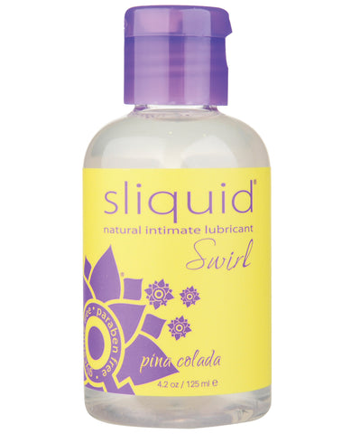 Sliquid Naturals Swirl Lubricant - 4.2 oz Pina Colada
