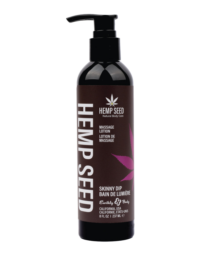 Earthly Body Hemp Seed Massage Lotion - 8 oz Skinny Dip
