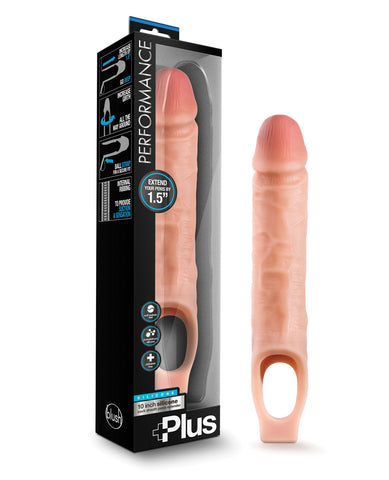 Blush Performance Plus 10" Silicone Cock Sheath Penis Extender - Flesh