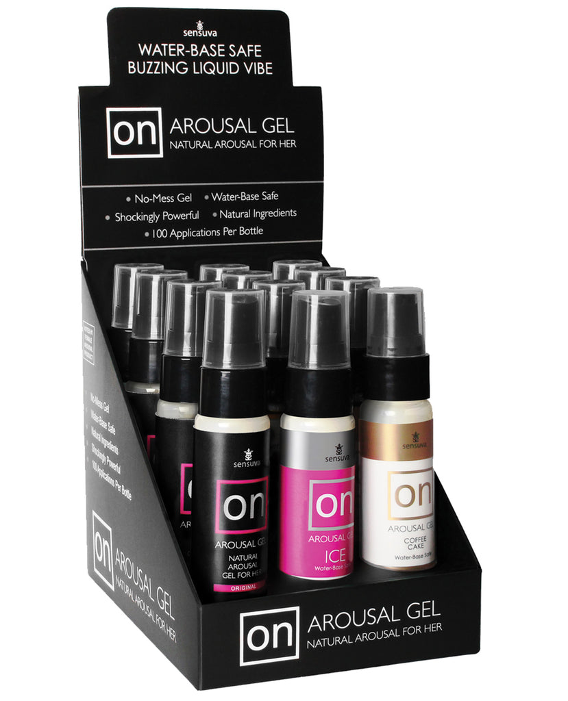 ON Arousal Gel for Her Display - Asst. Flavors Box of 12