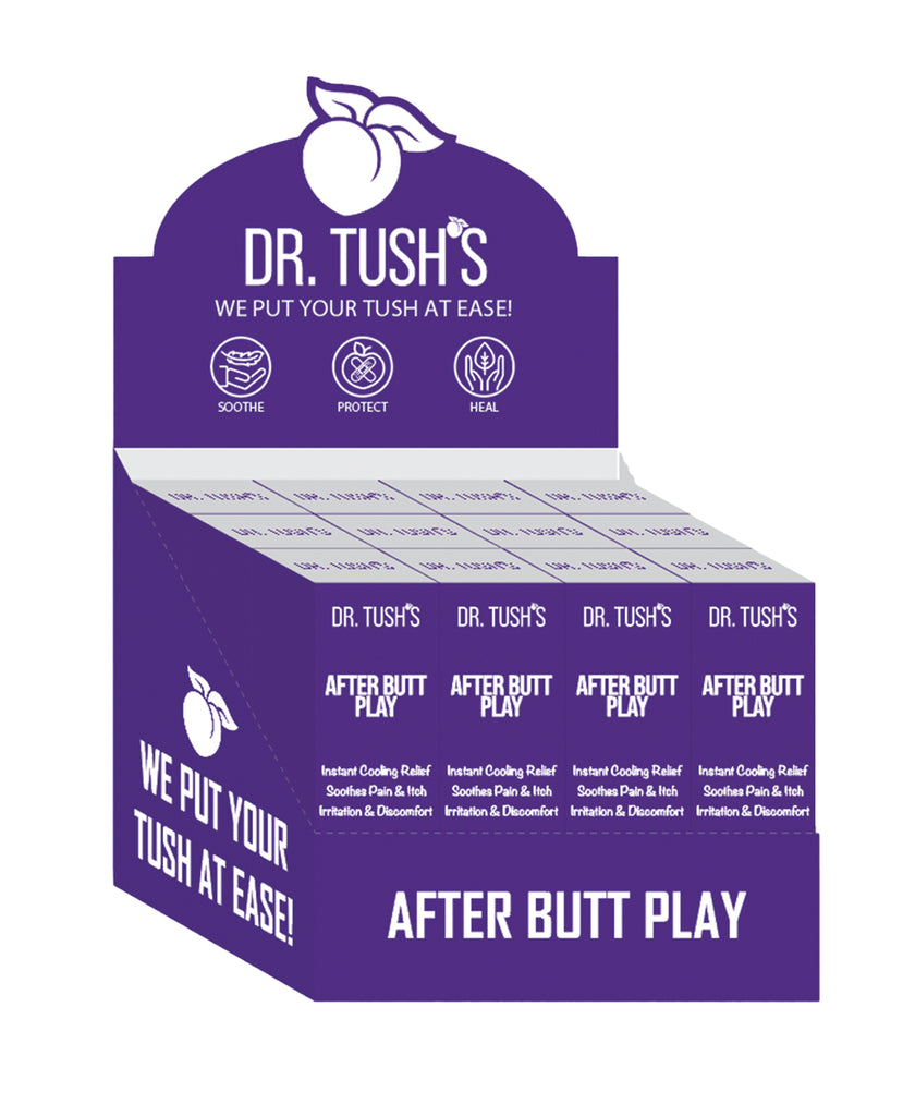 Dr. Tush's After Butt Play Gel Display - 30 ml Display of 12 Bottles