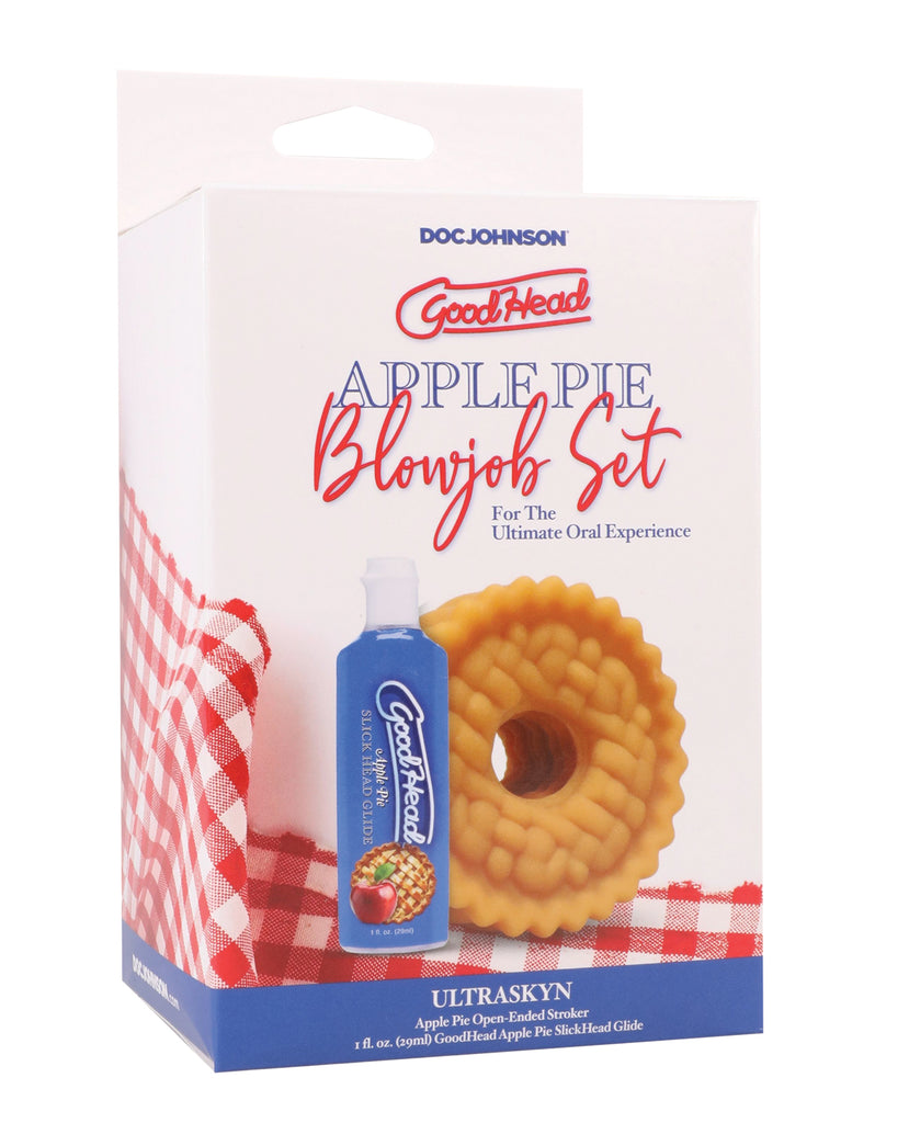 GoodHead - Apple Pie Blowjob Set Includes Stroker & Slick Head Glide - 1 oz Bottle Apple Pie