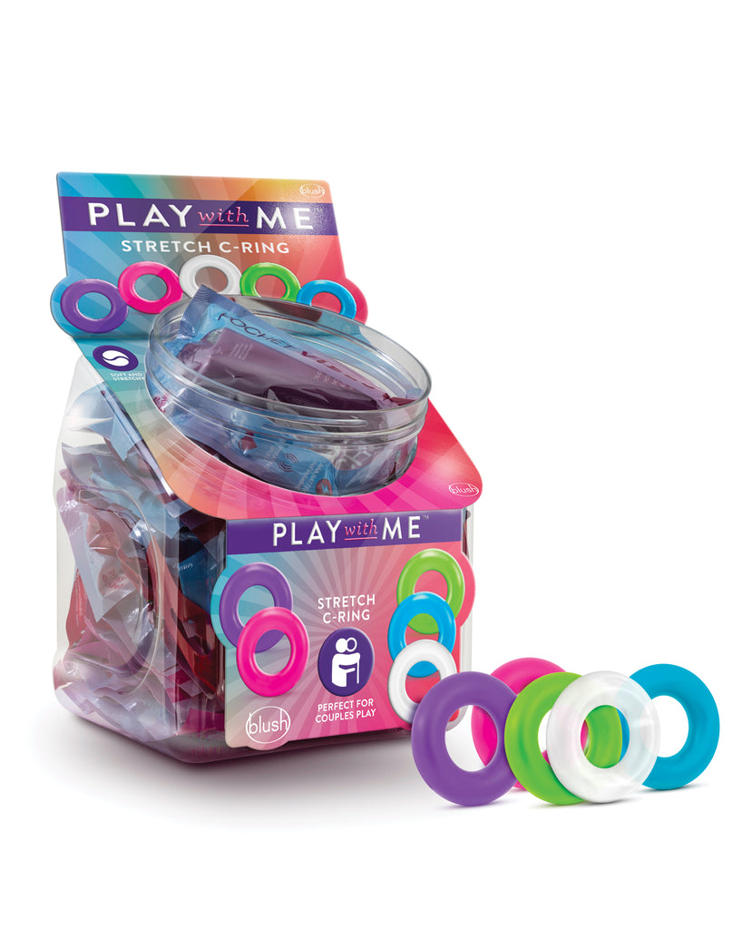 Blush Play With Me Stretch C Ring - Display of 50