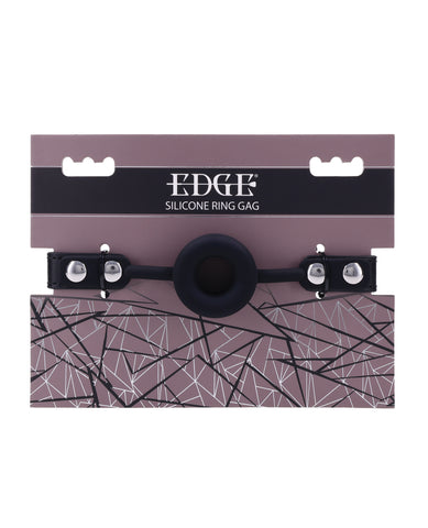 Edge Silicone Ring Gag - Black