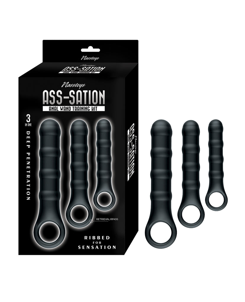 Nasstoys Ass-Sation Anal Wand Training Kit - Black