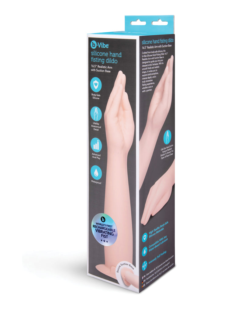 b-Vibe 16.5 Inch Silicone Hand Fisting Dildo w/Suction Base