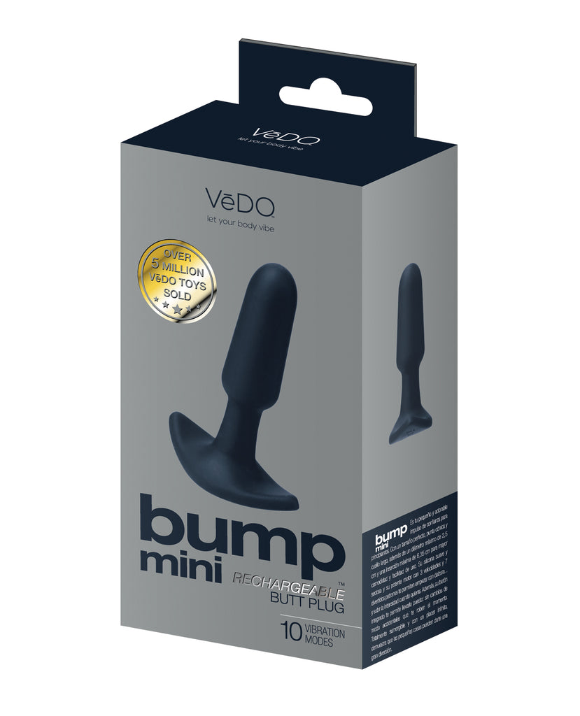 VeDO Bump Mini Rechargeable Anal Plug -  Black