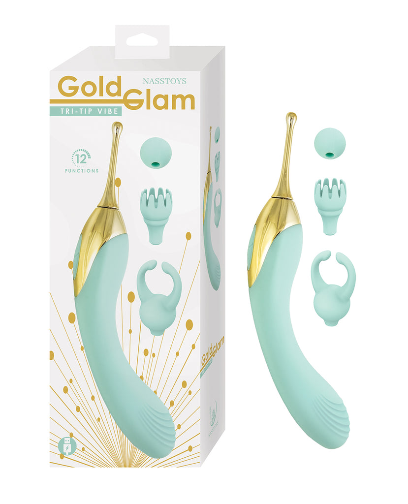 Nasstoys Gold Glam Tri-Tip Vibe - Aqua