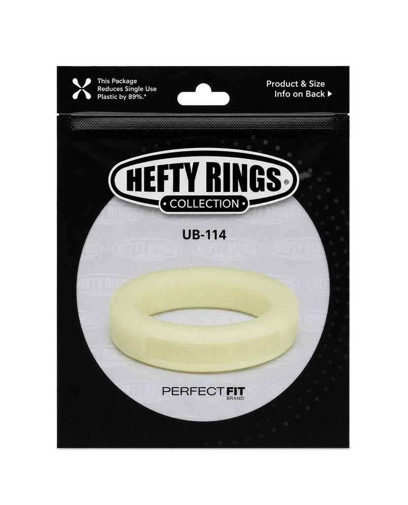 Perfect Fit Hefty Ring 1.4" Silicone - Glow In The Dark