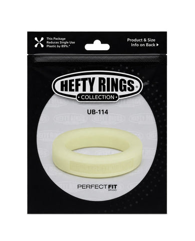 Perfect Fit Hefty Ring 1.4" Silicone - Glow In The Dark