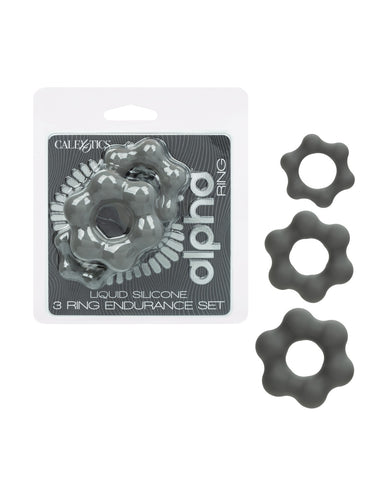 Alpha Liquid Silicone 3 Ring Endurance Set