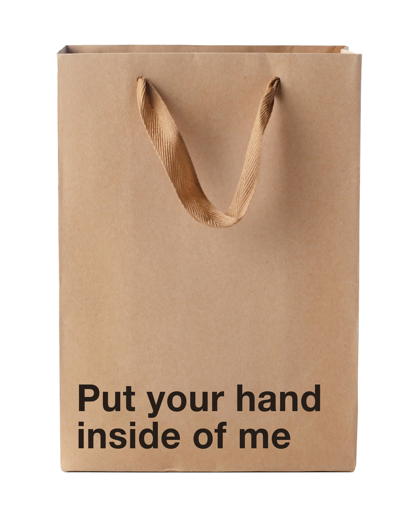 Wood Rocket Put Your Hand Inside Me Gift Bag