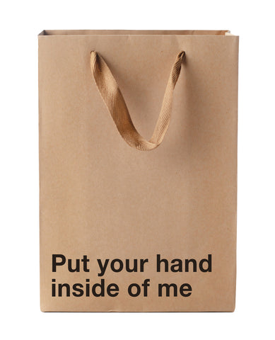 Wood Rocket Put Your Hand Inside Me Gift Bag