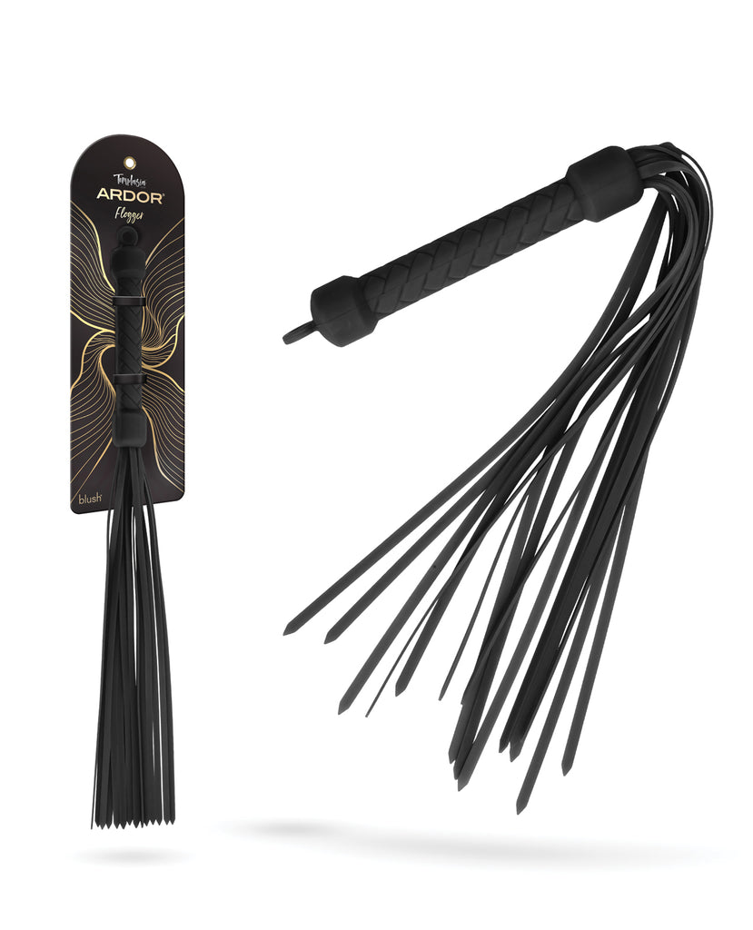 Blush Temptasia Ardor Flogger - Black