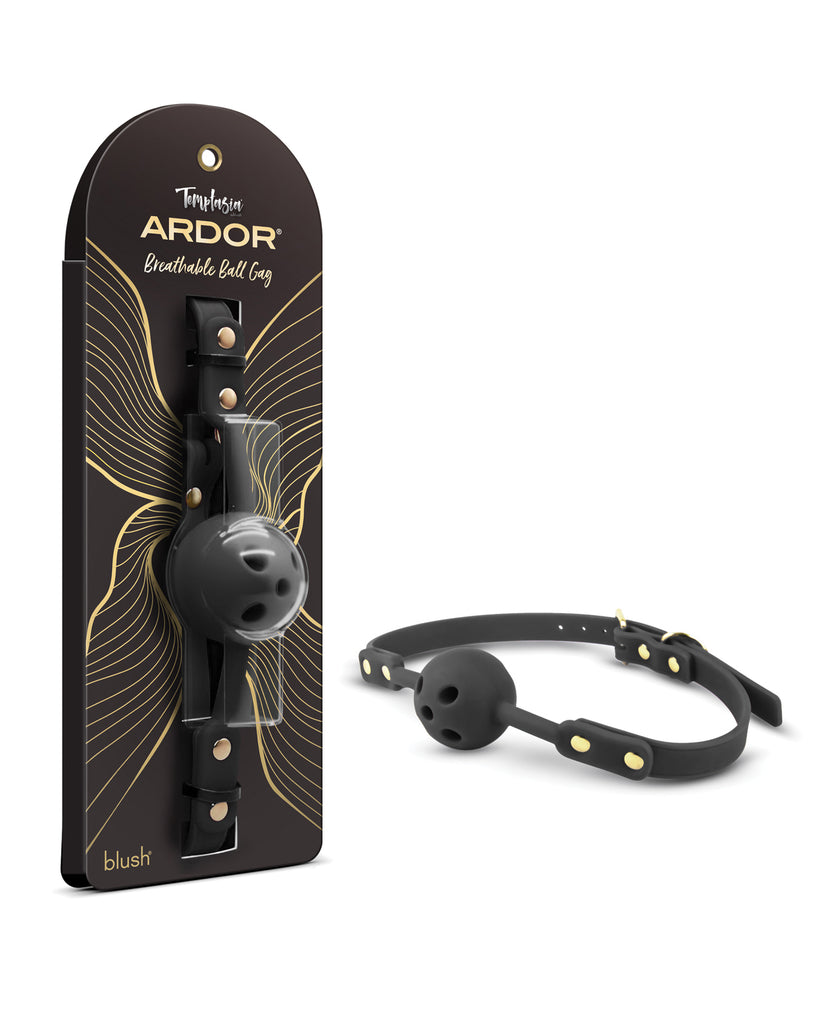 Blush Temptasia Ardor Ball Gag - Black